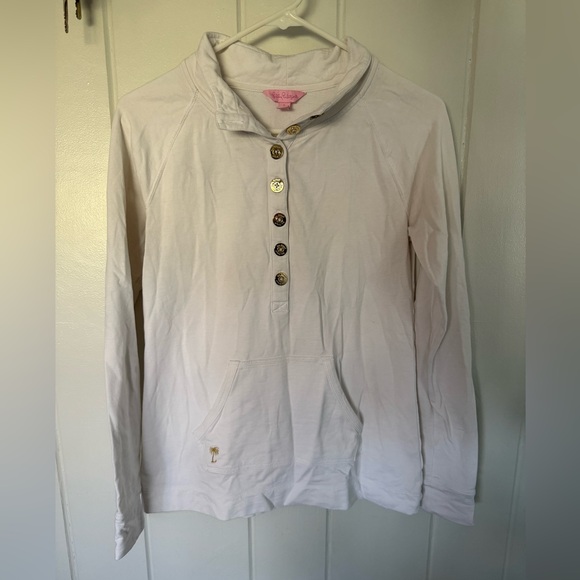 Lilly Pulitzer Tops - Lilly Pulitzer White Pullover - small